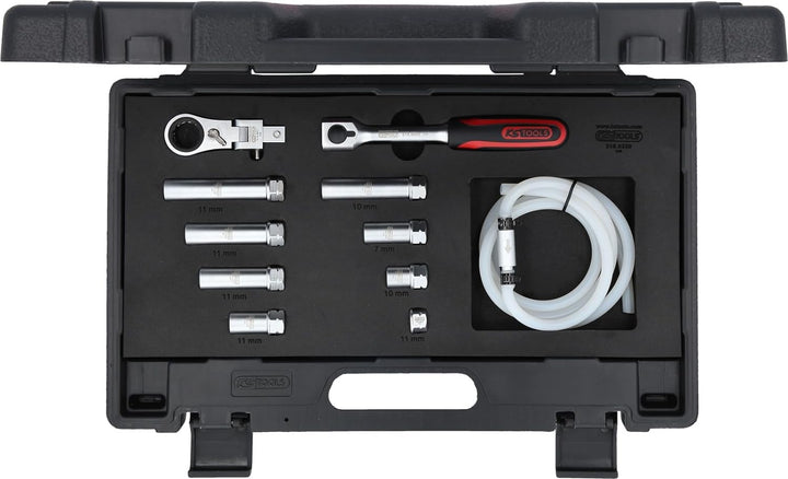 KS Tools 518.0320 Bremsen-Entlüftungsschlüssel-Satz für VAG, 11-tlg