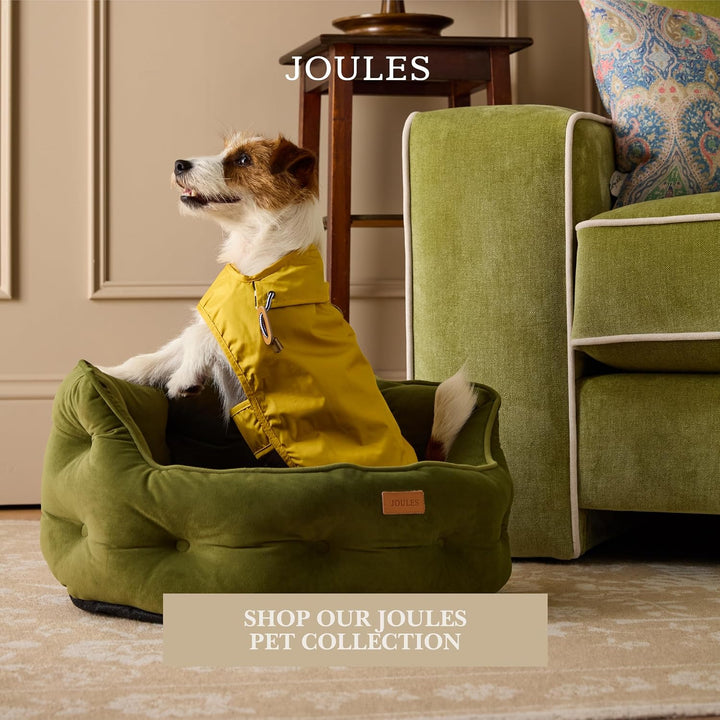 Rosewood x Joules Burra Brown Regenmantel für Hunde, klein, waschbar, leicht, wasserabweisend, Hunde