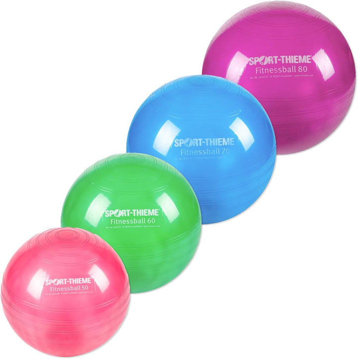 Sport-Thieme Fitnessball | Ideal für Fitness-Übungen mit eigenem Körpergewicht | Made in Germany | G