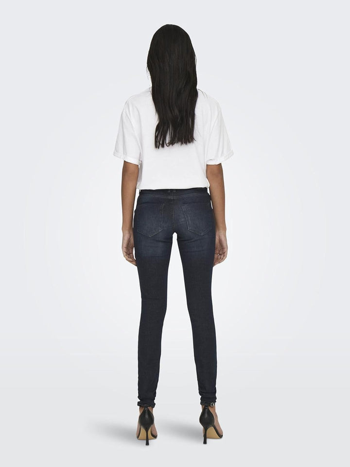 ONLY Female Skinny Jeans ONLROYAL Mittlere Taille Skinny Fit Jeans XS / 32L Black Denim, XS / 32L Bl