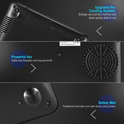 Induktionskochplatte, AMZCHEF Induktionskochfeld 1 Platte, 2000W Max mit 10 Temperatur und Leistungs