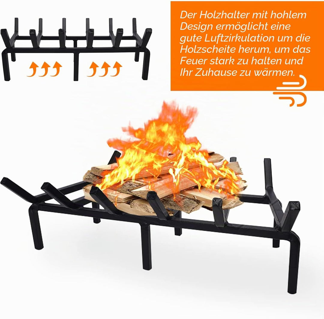 TwentyNext Kaminrost 50,8 cm Heavy Duty Solid Steel Feuerrost Holz Holzregal Ofen Kaminholzhalter fü