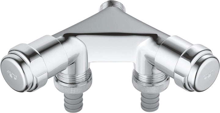 GROHE Eggemann Original WAS Doppelventil "Einfach" DN15 41022000 16,6 x 10,2 x 6,2 cm, 16,6 x 10,2 x