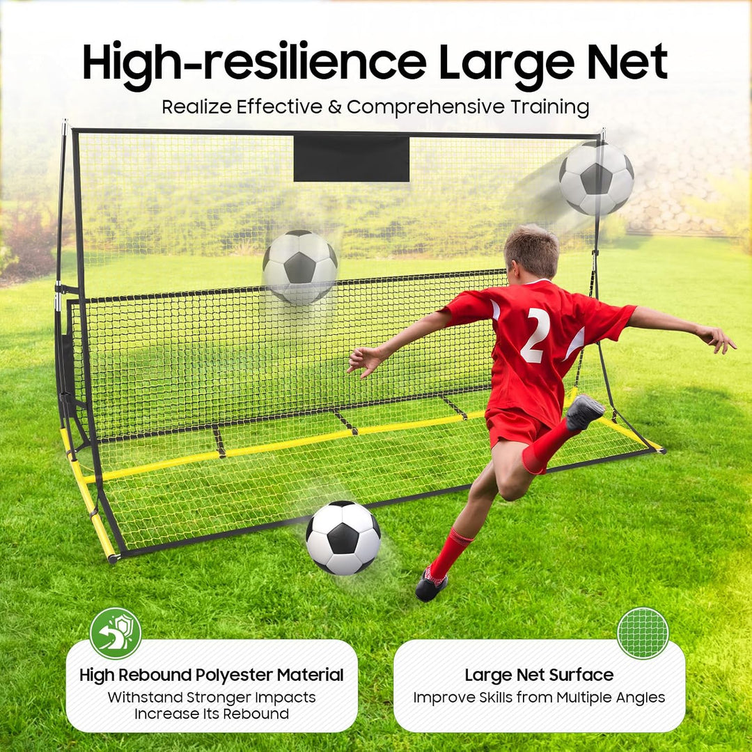 Fussball Rebounder Netz 2 in 1 für Passspiel &amp; Techniktraining