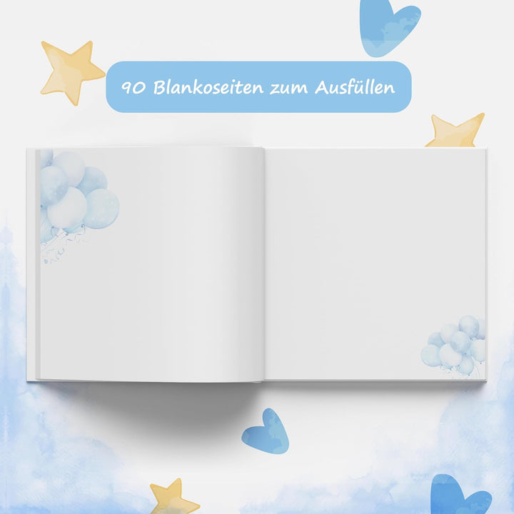colortouch Gästebuch Babyparty, Baby Shower Geschenk Junge & Mädchen für Babyparty Deko, Gender Reve