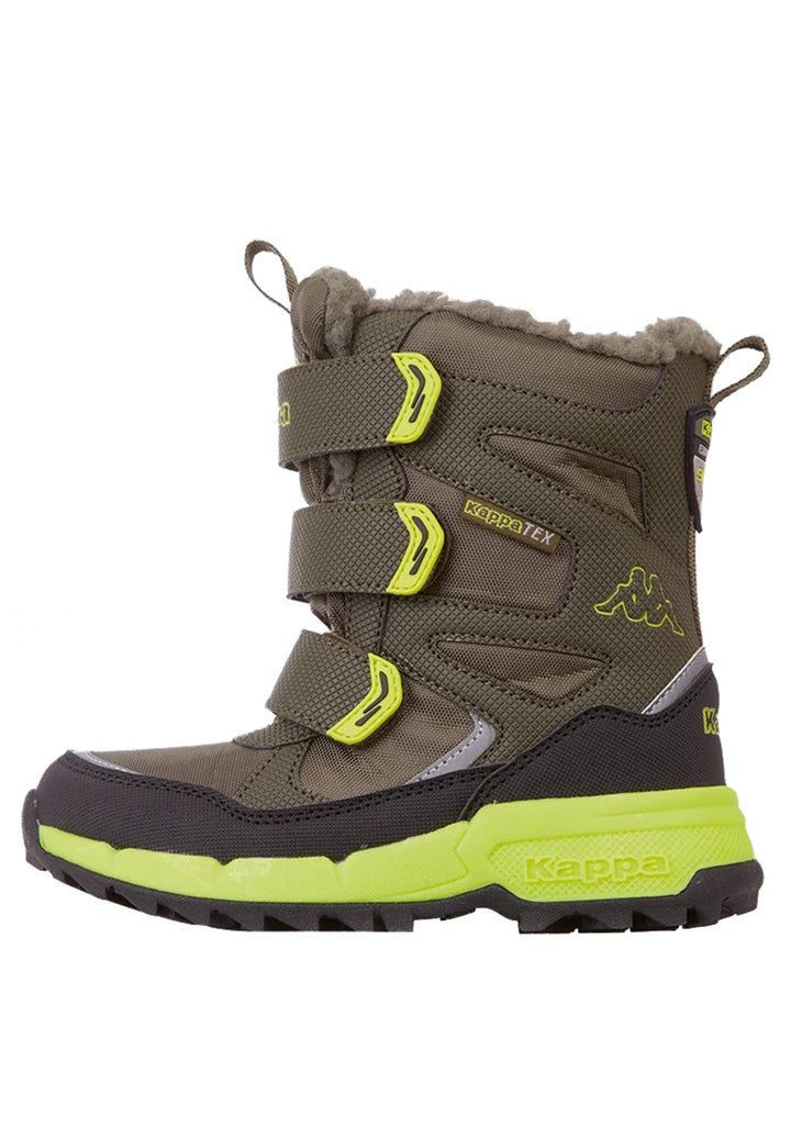 Kappa Unisex Kinder Stiefel Winterschuh gefüttert Stylecode 260903K Schwarz 30 EU Grün, 30 EU Gr