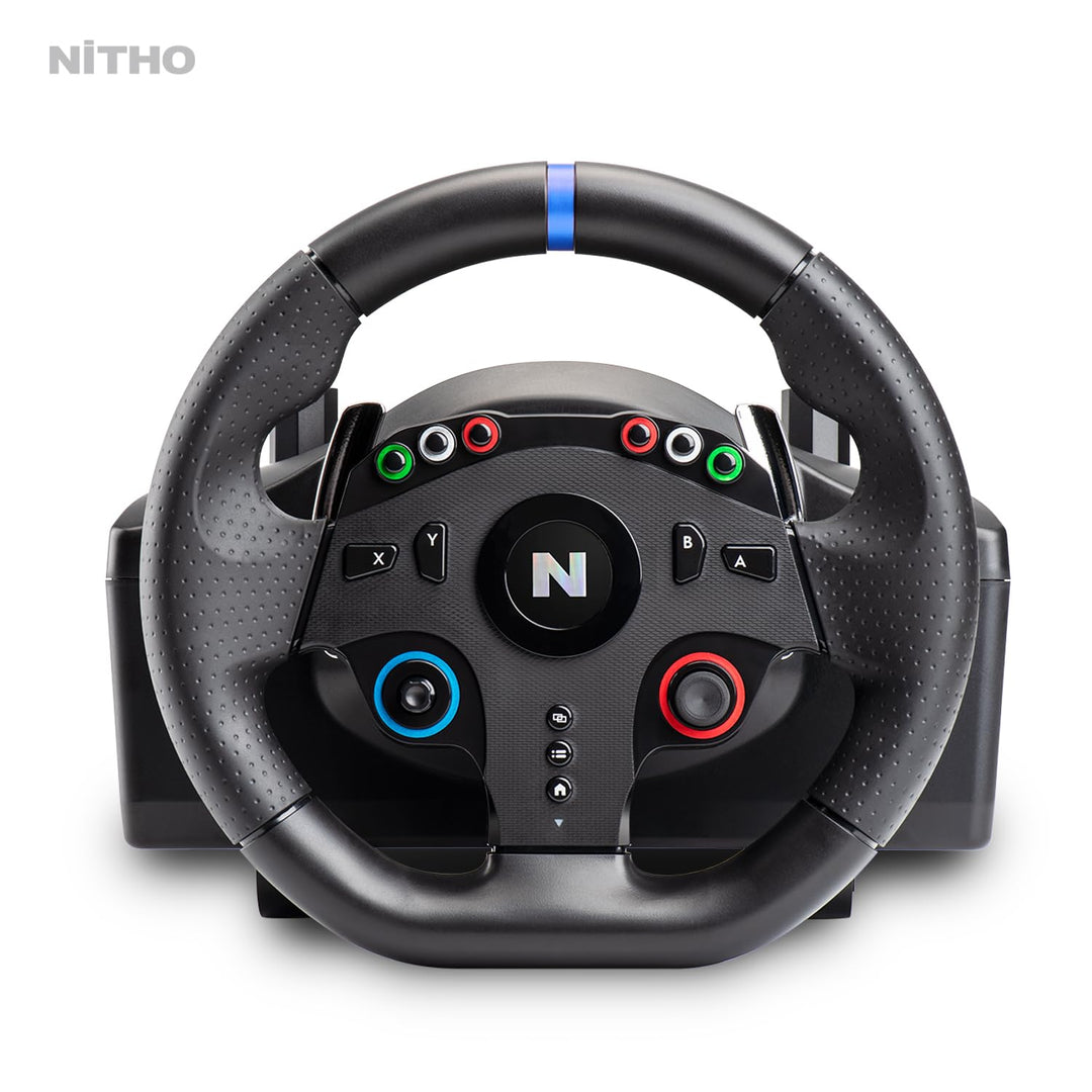 NITHO Drive Pro ONE Competition Gaming Rennlenkrad mit Pedalen und Schalthebel, 270-Grad-Spielelenkr