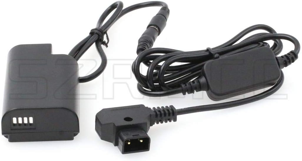 SZRMCC D-tap 2-polig auf DMW-BLJ31 Dummy Akku DMW-DCC16 DC Kupplung für Panasonic Lumix S1 S1M S1R S