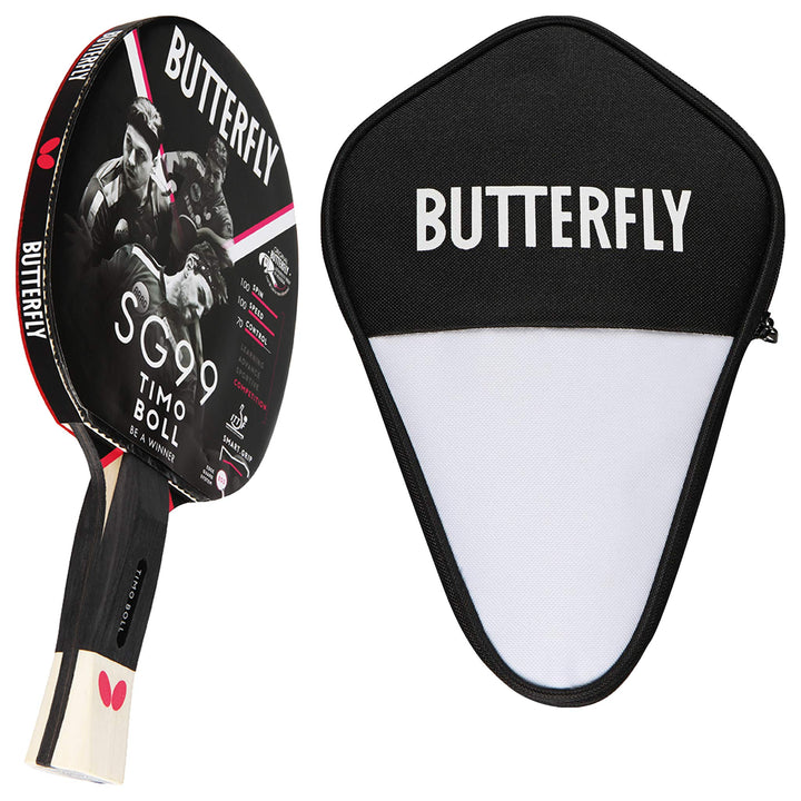 Butterfly Timo Boll SG99 Tischtennisschläger + Cell Case Tischtennishülle | Tischtennisschlägerset |
