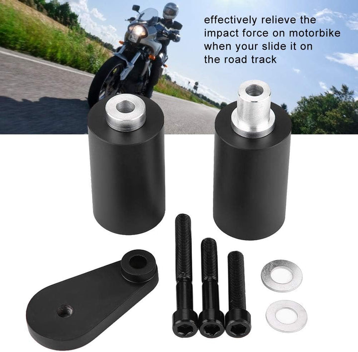 Qiilu Rahmen Slider, Metall Crash Protector Kit für ABS, Motorrad Ersatzteile Kit Rahmen Crash Prote