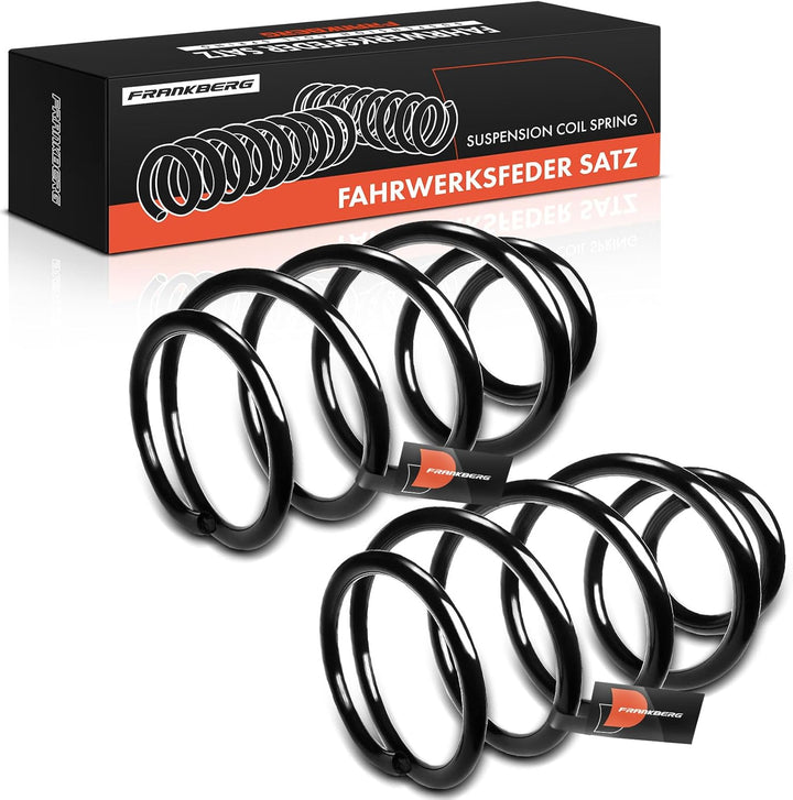 Frankberg 2x Federn Fahrwerksfeder Vorderachse Kompatibel mit Galaxy WGR 1995-2006 Alhambra 7V8 7V9