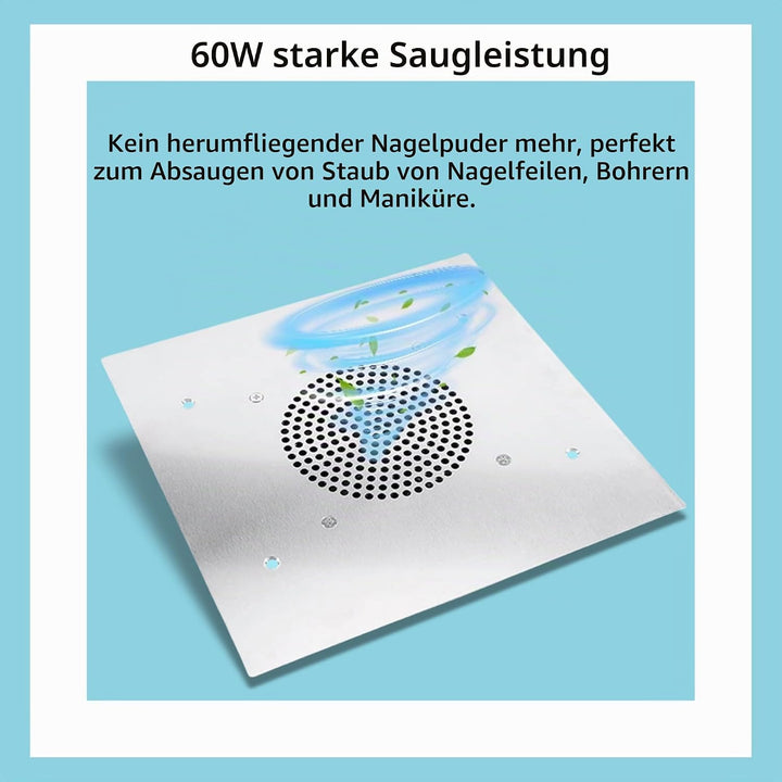 Nagelstaubsauger, Starker Sauger, 60 W, Nagelstaubsammler für den Salongebrauch Heimgebrauch, geräus