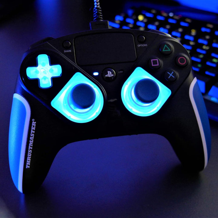 Thrustmaster eSwap X Led Blue Crystal Pack, Pack mit 7 Hintergrundbeleuchteten für eSwap X Controlle