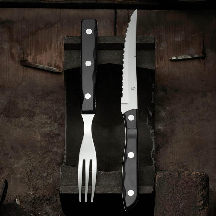 Gense Old Farmer Classic Steak Besteck 8 Teilen Holz/Stahl, Holz/Stahl