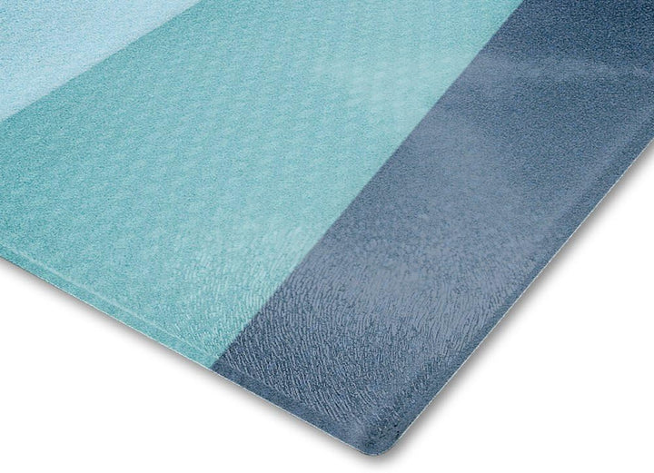 Glas-Schneidebrett mit Motiv im Blaue Lagune-Design, Grösse 20x28,5cm