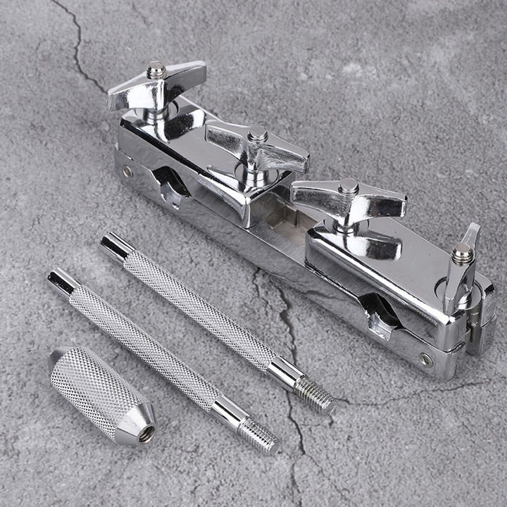 Drum Set Verbindungsklemme Halter Cowbell Kuhglocke Halter Percussionshalter Halteklammer Eisen Perk