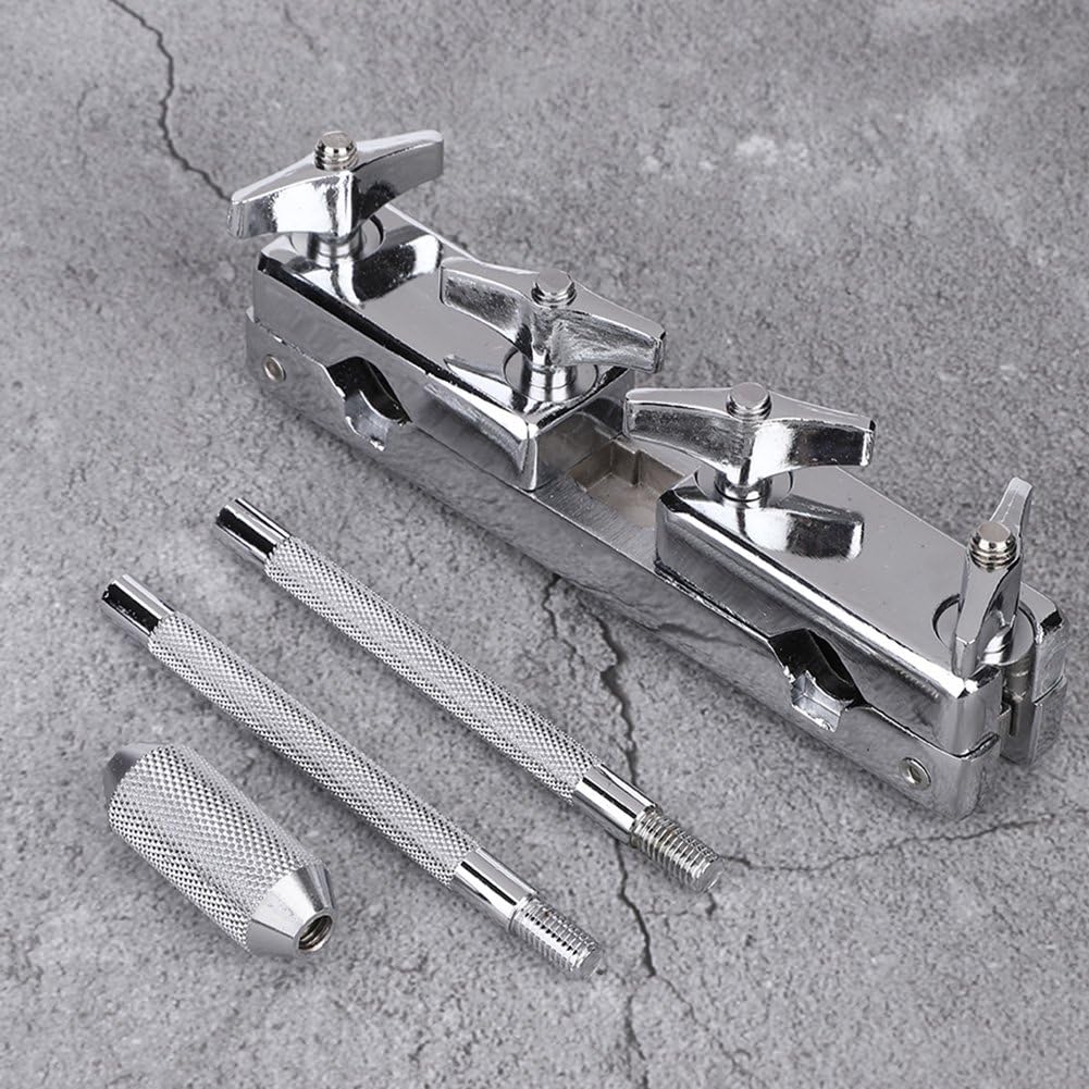 Drum Set Verbindungsklemme Halter Cowbell Kuhglocke Halter Percussionshalter Halteklammer Eisen Perk