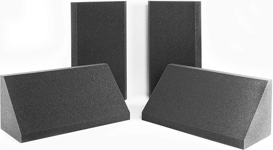 AcousPanel Bass Trap Absorber Studio Pro 2 Stücke von 59x37x26cm Anthrazitgrau Unkomprimiert
