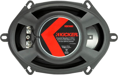 KICKER KSC680 2 Wege Koax Lautsprecher 16 x 20 cm (6 x 8) KSC6804-47 1 Paar