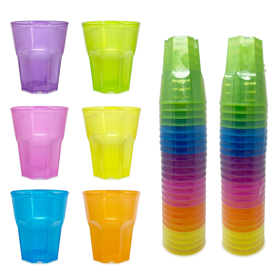 TUNDRA ICE INTERNATIONAL - Packung 48 CockTAIL-Gläser USA & RE-USA Leicht 300 ml, BPA-frei, bunt, au