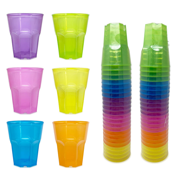 TUNDRA ICE INTERNATIONAL - Packung 48 CockTAIL-Gläser USA & RE-USA Leicht 300 ml, BPA-frei, bunt, au