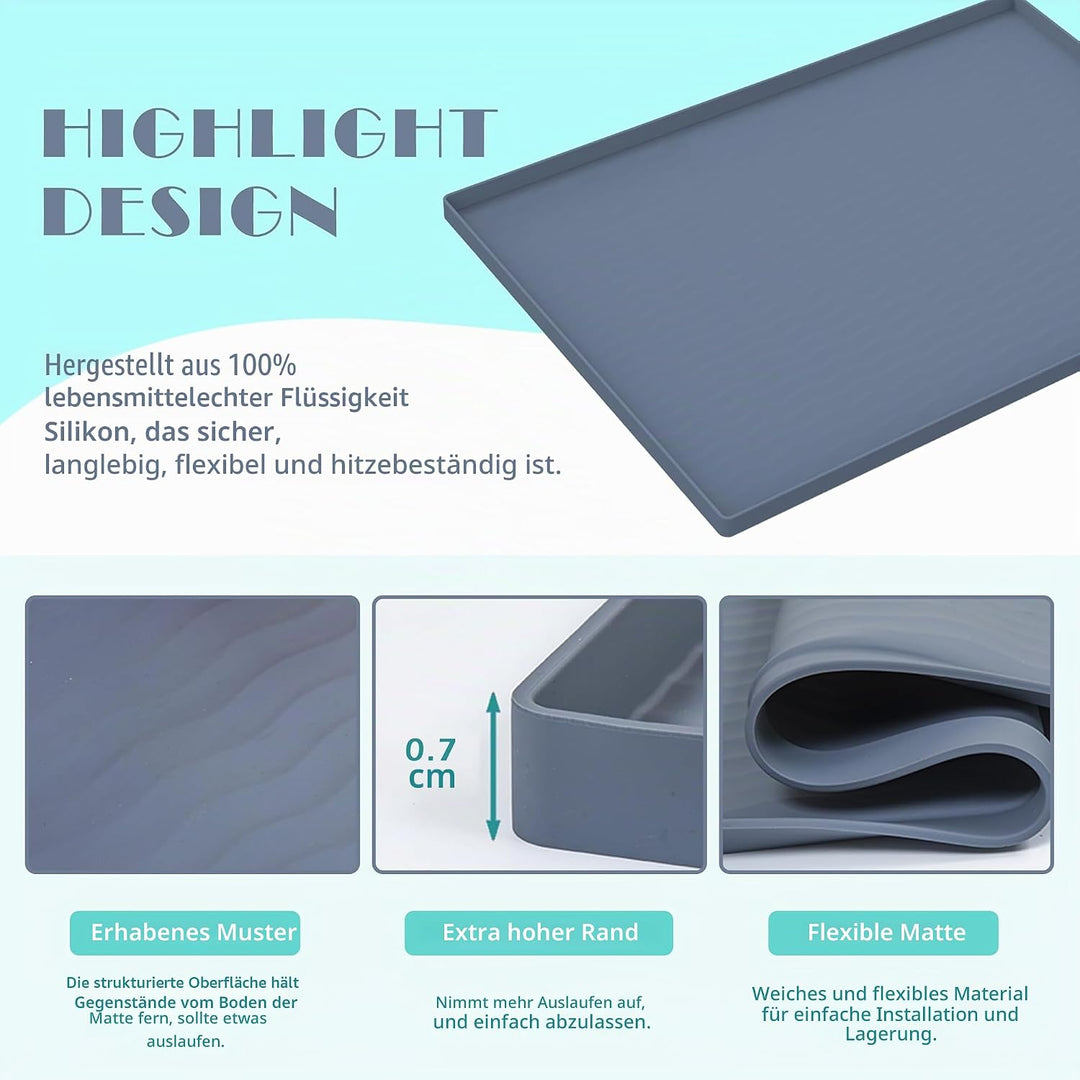 URMONA 48 B x 71 L cm Küchenschrank Silikon Unterlage, Küche Aufbewahrung &amp; Organisation, Regalschut