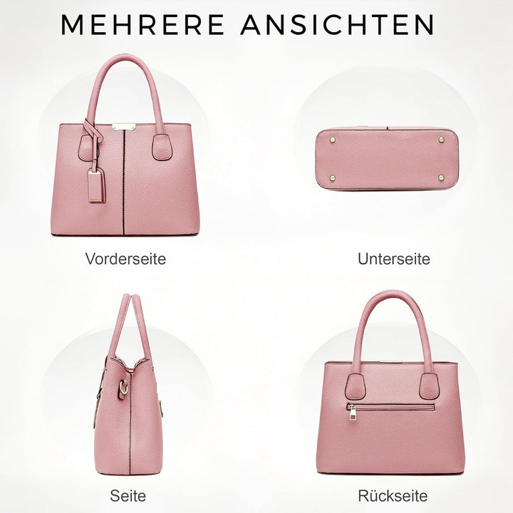VARLIVOO Elegant Damen Handtasche Schultertasche Frauen Umhängetasche Taschen Shopper Wasserdicht PU