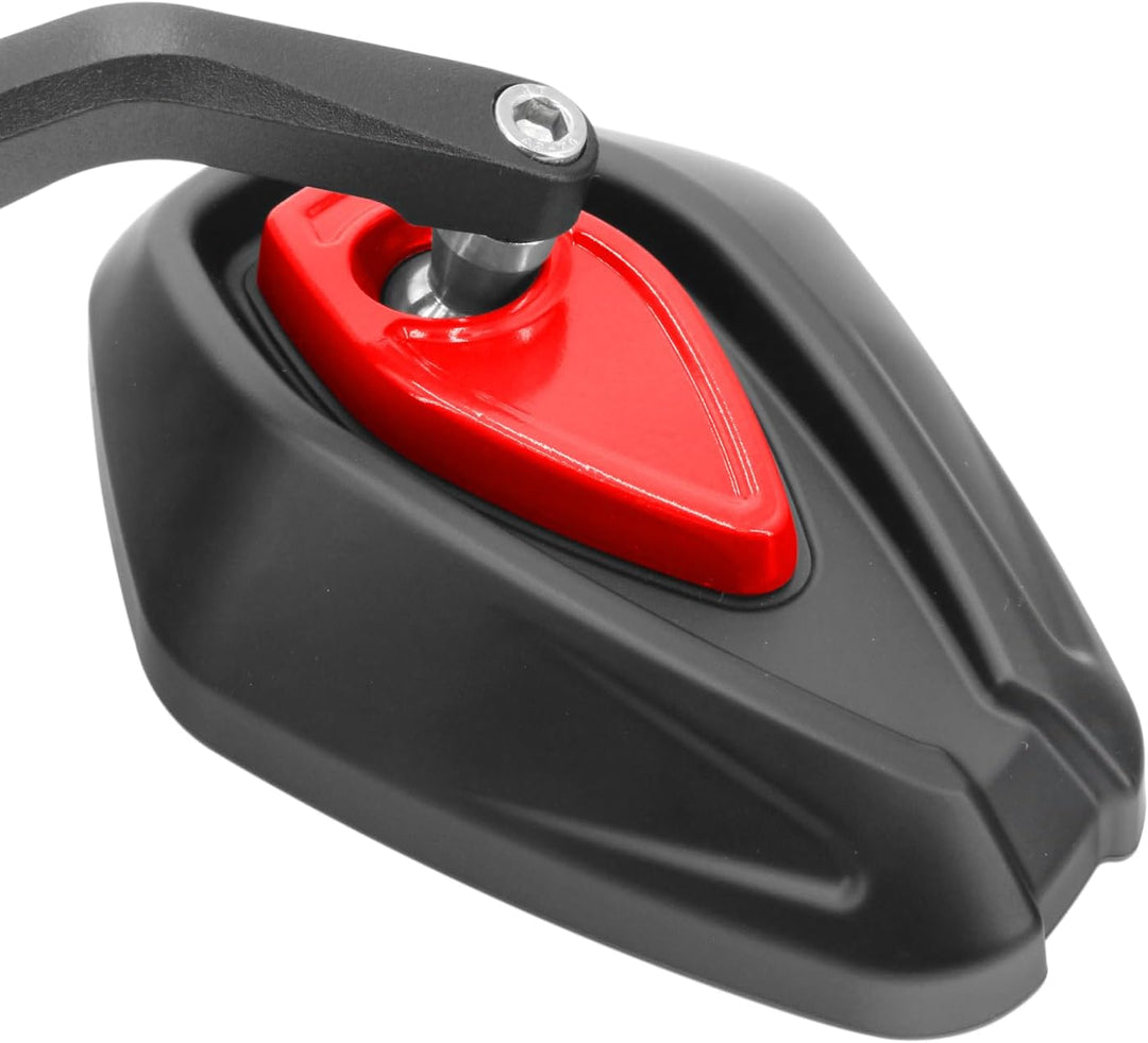 Area1 universal Motorrad Lenkerendenspiegel Rückspiegel Paar e-geprüft kompatibel mit Duke SMC/R MT0