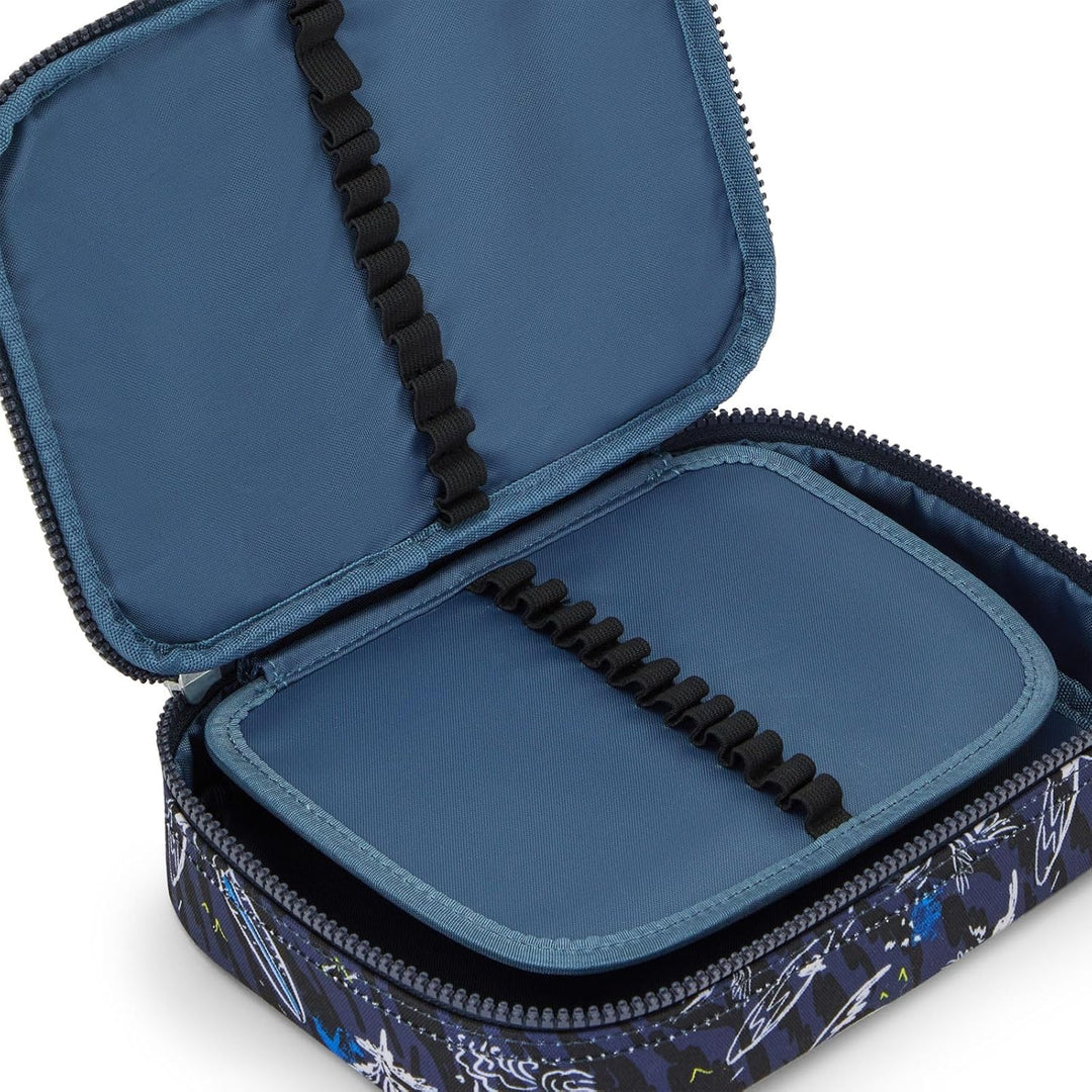 Kipling 100 Stifte, grosses Federmäppchen für bis zu 100 Stifte, 21 cm, 1,5 l, Surf Sea PRT, Surf Se