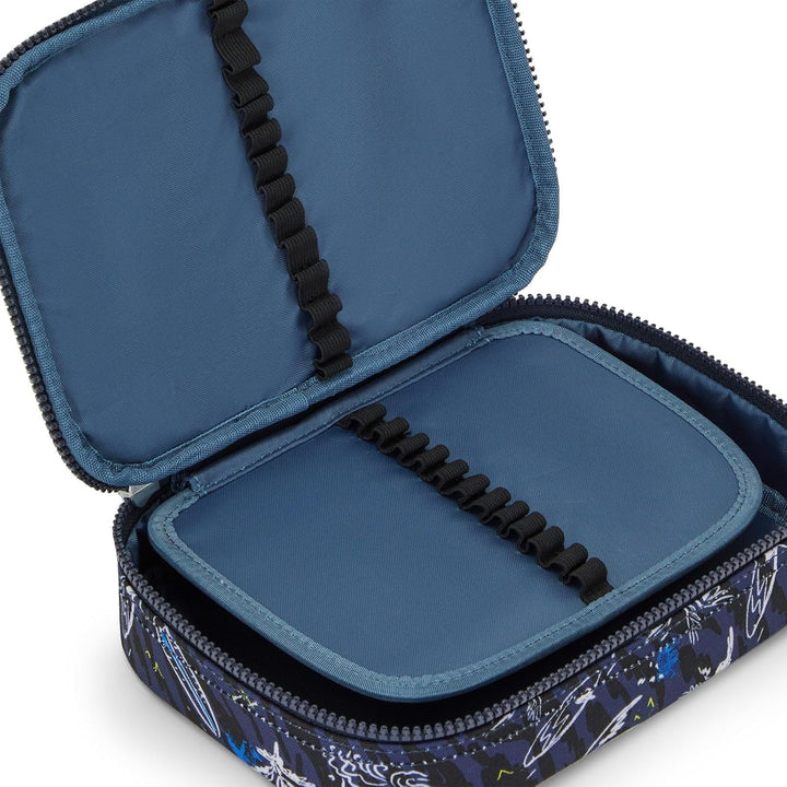 Kipling 100 Stifte, grosses Federmäppchen für bis zu 100 Stifte, 21 cm, 1,5 l, Surf Sea PRT, Surf Se