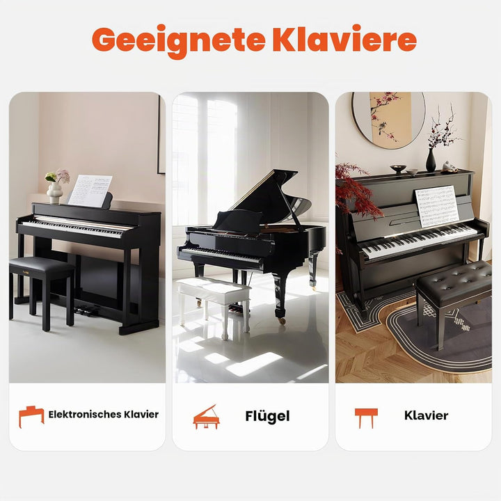 Klavier Extender Pedal Bank für Kinder | Klavier Pedalverlängerung | Höhenverstellbar mit 3 Pedalen