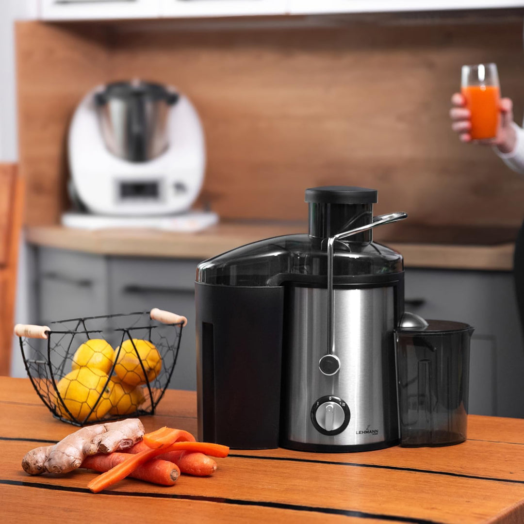 LEHMANN Entsafter, Schnelle Saftzubereitung, 2 Geschwindigkeitsstufen, elektrische Saftpresse aus Ed