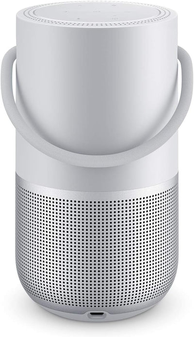 Bose Portable Smart Speaker – mit integrierter Alexa-Sprachsteuerung, in Silber, Silber