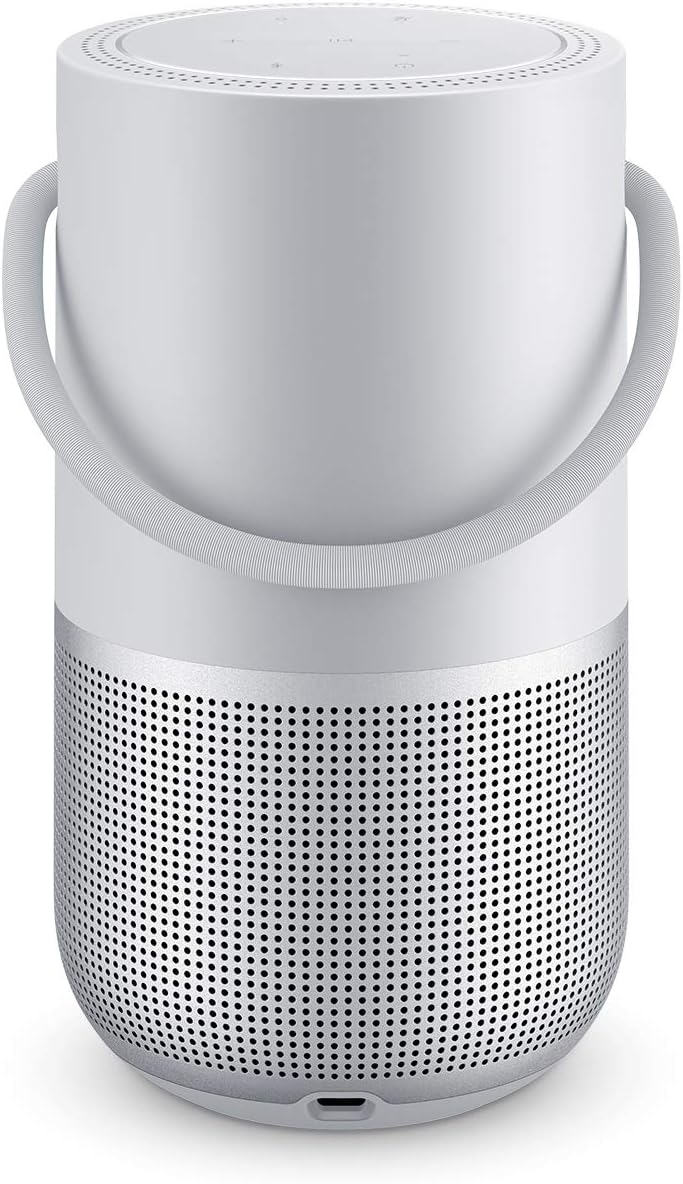 Bose Portable Smart Speaker – mit integrierter Alexa-Sprachsteuerung, in Silber, Silber