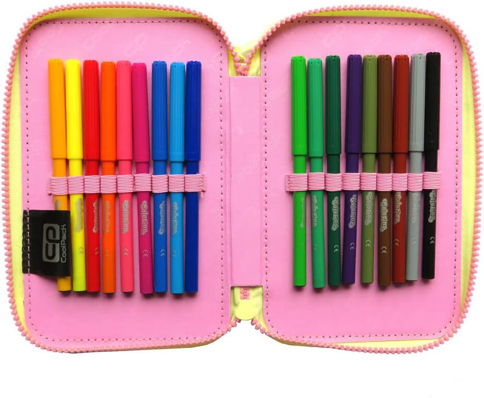 CoolPack XXL Federtasche Federmappe 3-Fach Schulstiftetui, dreifaches Federmäppchen, Federmäppchen f