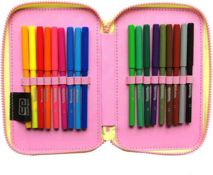 CoolPack XXL Federtasche Federmappe 3-Fach Schulstiftetui, dreifaches Federmäppchen, Federmäppchen f
