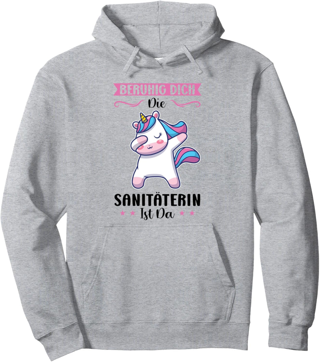beruhig dich die Sanitäterin ist die Sanitäterin Pullover Hoodie