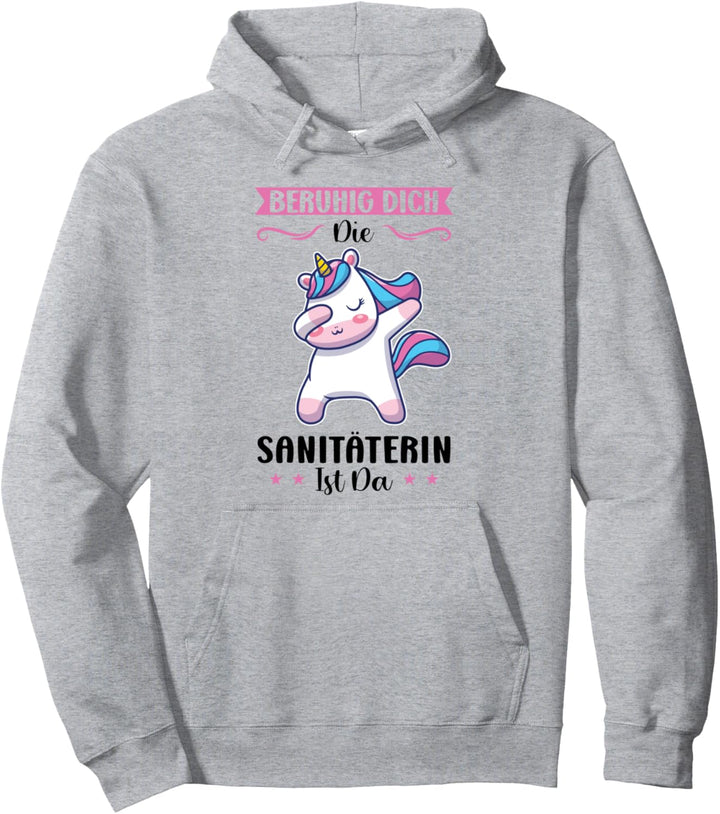 beruhig dich die Sanitäterin ist die Sanitäterin Pullover Hoodie