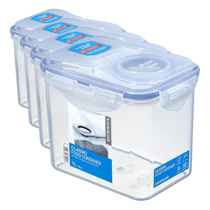 LocknLock PP Classic Schüttdose 1L | 15,1 x 10,8 x 12,4 cm | 100% Luftdichte Aufbewahrungsbox | Lebe