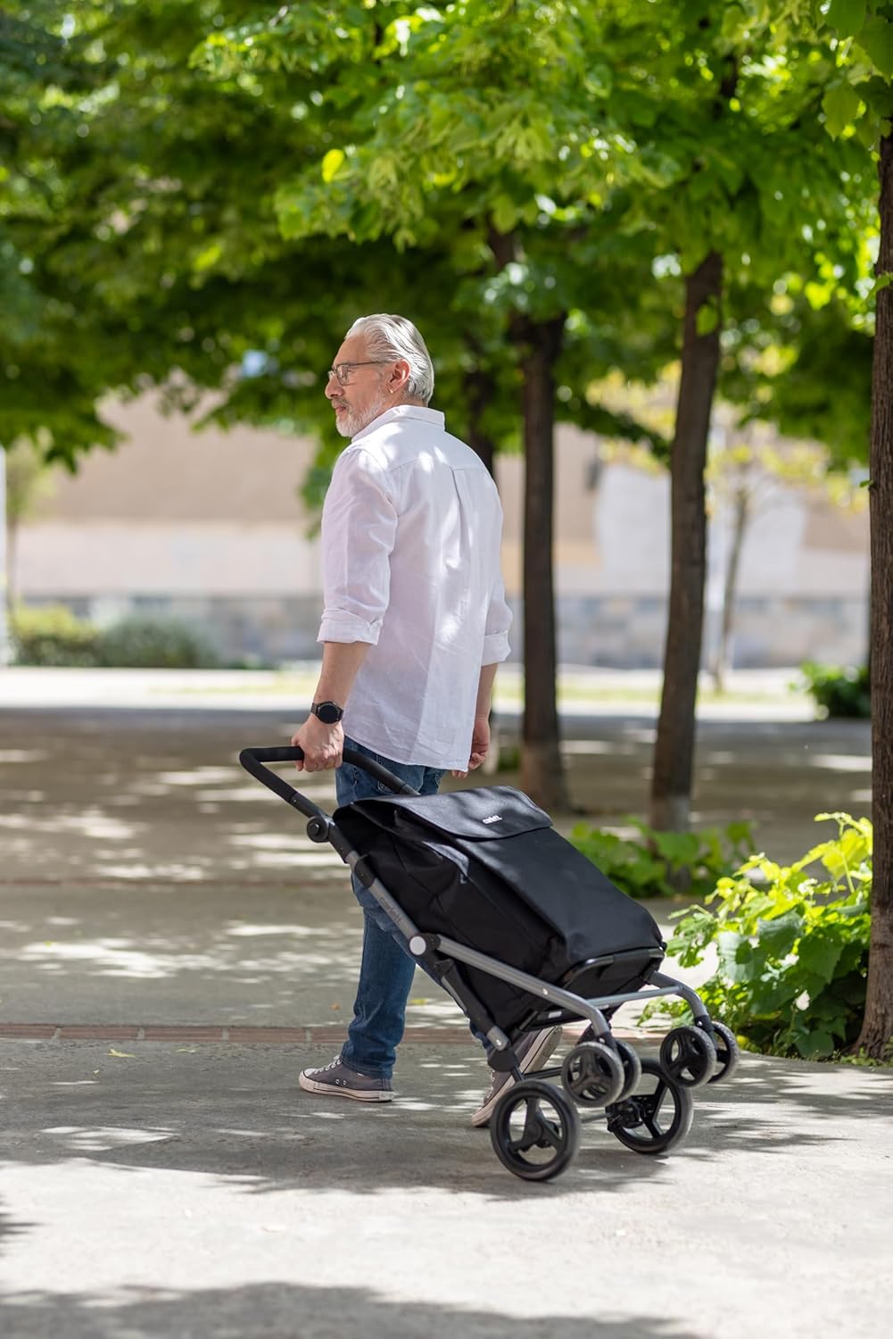 Carlett - Lite Family Lett470 |Warenkorb | Zusammenklappbarer Einkaufswagen | 4 Räder | Verstellbare