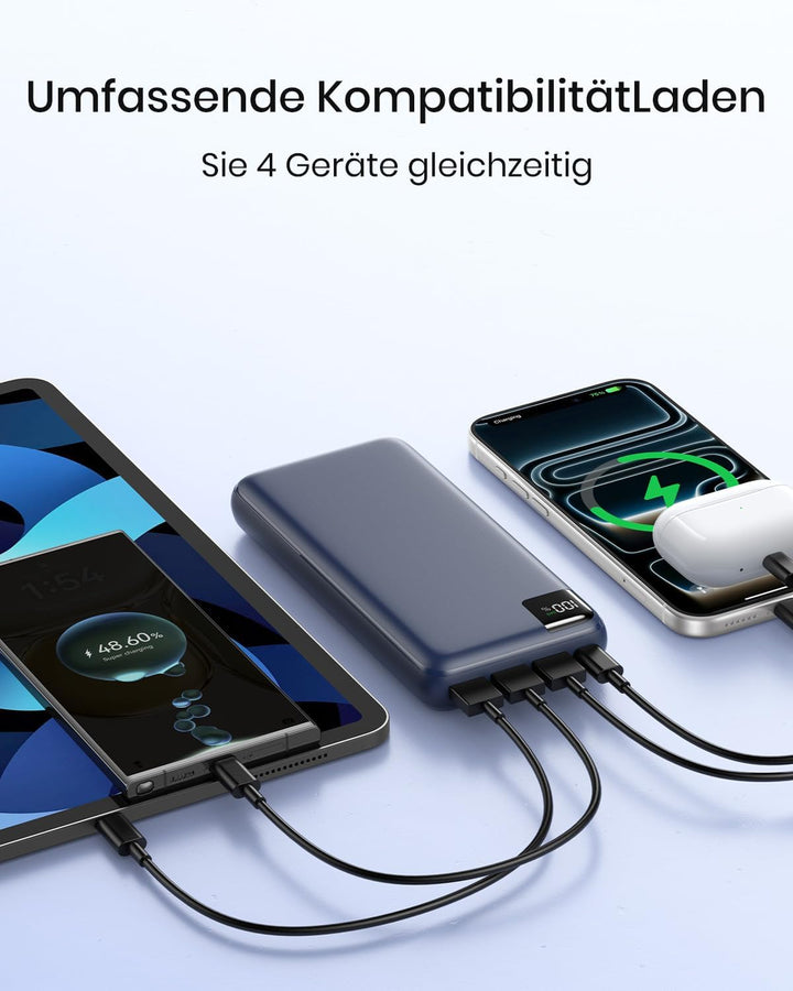 A ADDTOP Power Bank 20000mAh – 22.5W Schnellladefunktion klein Powerbank – Akkupack Externe Handyakk