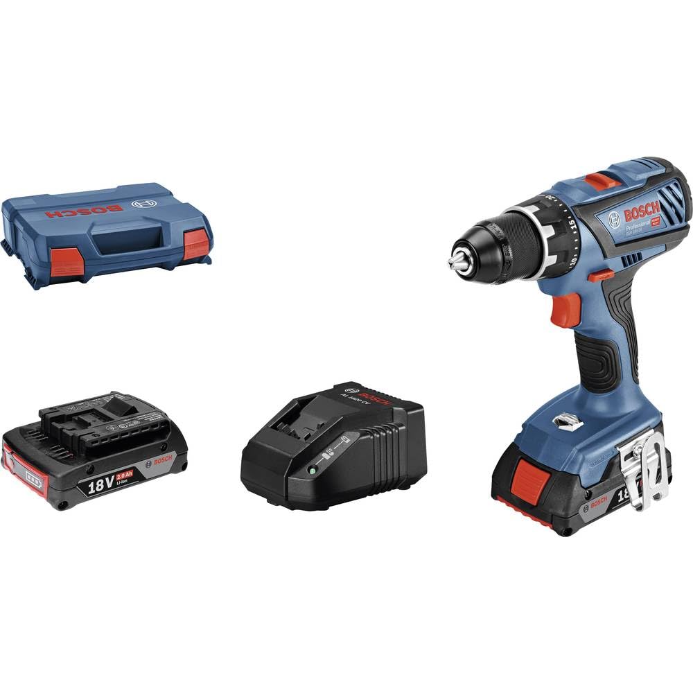 Bosch Professional 18V System Akku-Bohrschrauber GSR 18V-28 (max. Drehmoment (weich/hart): 28/63 Nm,