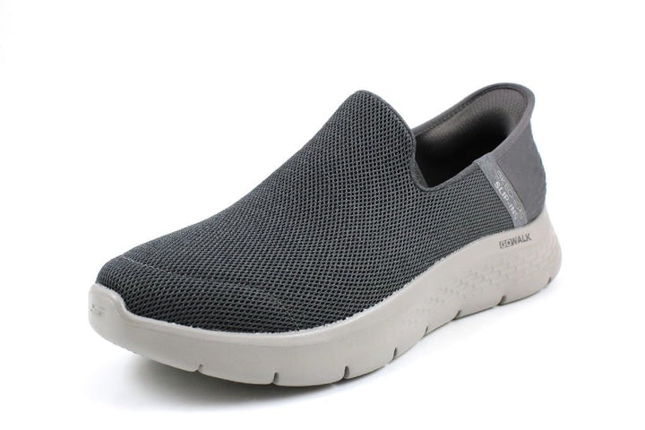 Skechers Herren Go Walk Flex Hausschuh 40 EU Dark Grey Textile, 40 EU Dark Grey Textile