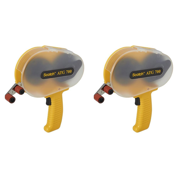3M ATG 700 Handabroller, für Klebstoff-Filme, Gelb, 1-er Pack (Packung mit 2), Packung mit 2