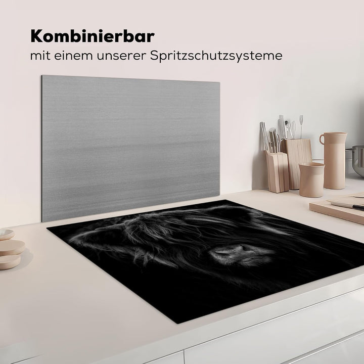 Herdabdeckplatte Einteilig Küche Herdabdeckung Induktionsfeld Ceranfeld Herdabdeckplatten Vinyl Matt
