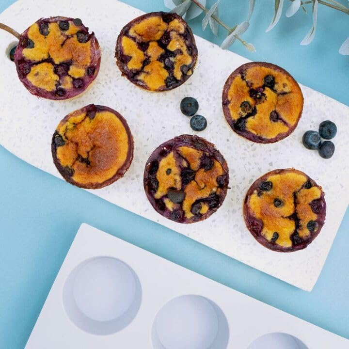 CÉCOA • Kuchenform • Backform für 8 Muffins • Silikon Pro • Antihaftbeschichtung & robust • Einfache