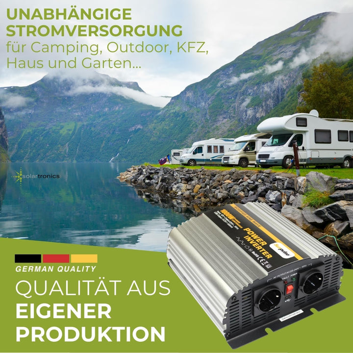 Spannungswandler NS 12V 1000 Watt Inverter Wechselrichter