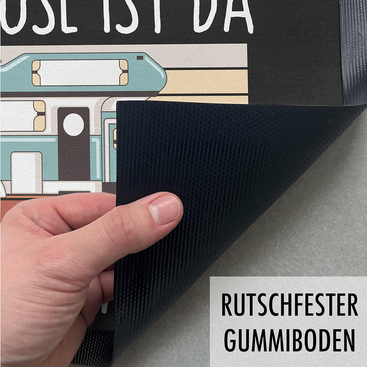 Trendation - Camper Wohnwagen Fussmatte Zuhause Ist Da Wo Wir Parken Fussmatte 60x40 cm Camping Fuss