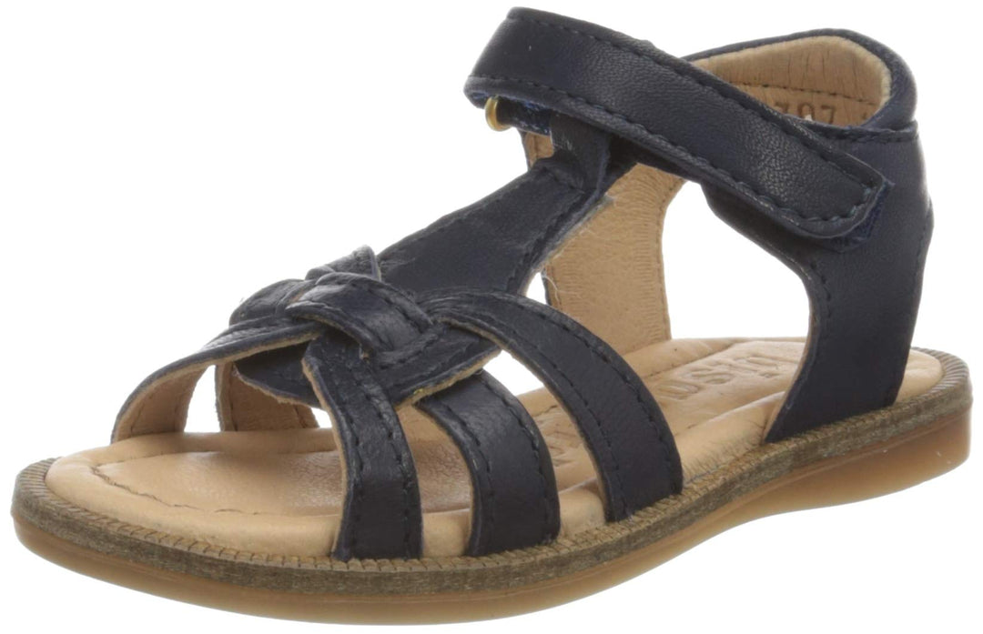 Bisgaard Damen Bex T-Spangen Sandalen 27 EU Blau Navy 1410, 27 EU Blau Navy 1410