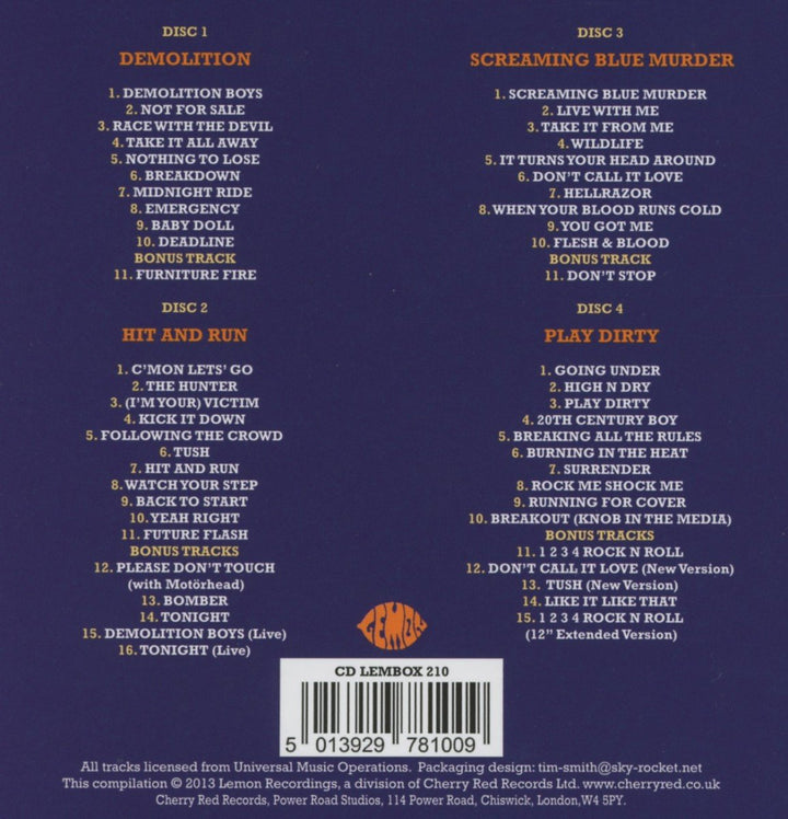 The Bronze Years, Audio-CD
